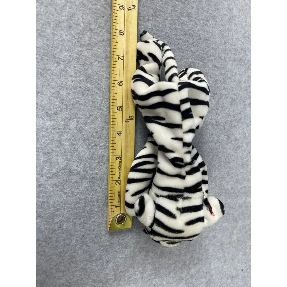 VTG Beanie Babies Blizzard Bean‎ Bag Plush Striped Tiger Cat 6